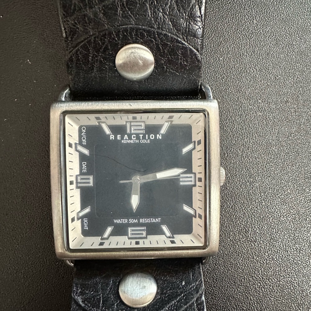 Kenneth Cole Reaction Square Silver Watch